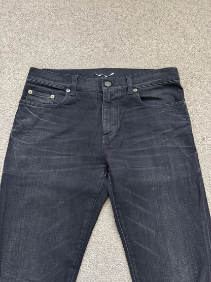 FW16 Saint Laurent by Hedi Slimane D02 Knee Slit Denim Jeans