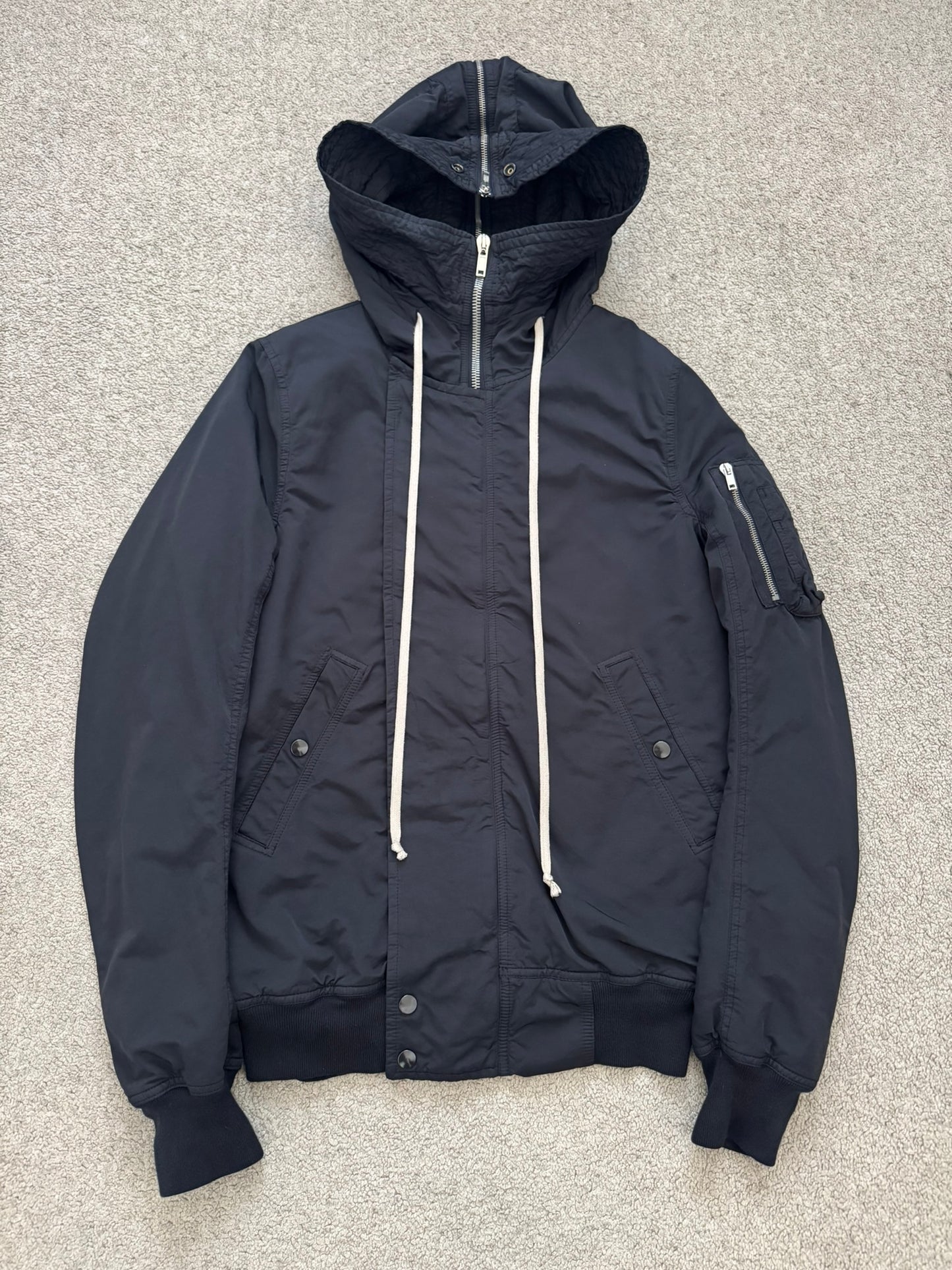 FW15 Rick Owens DRKSHDW Exploder Hooded Bomber Jacket