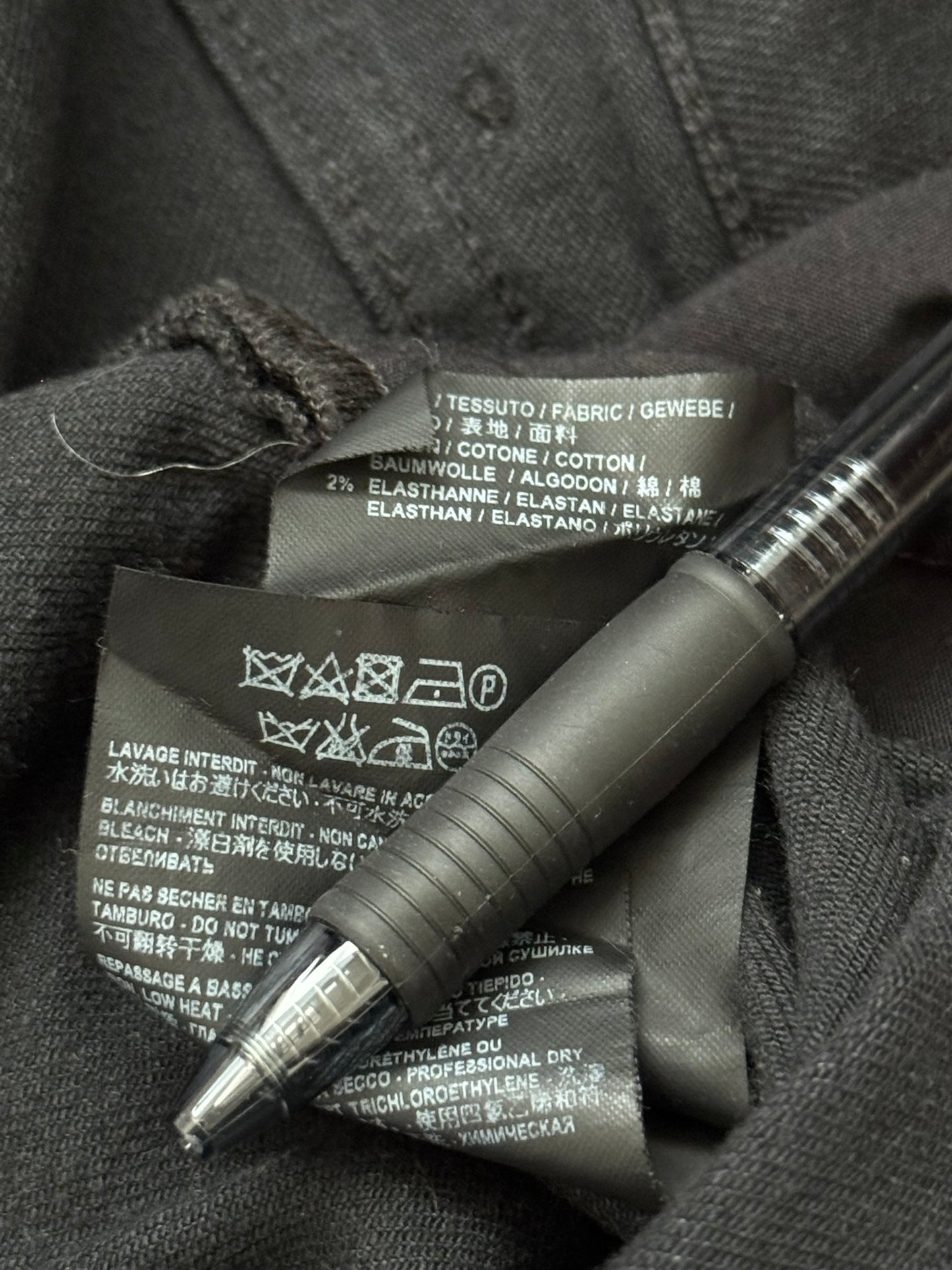 FW16 Saint Laurent by Hedi Slimane D02 Knee Slit Denim Jeans