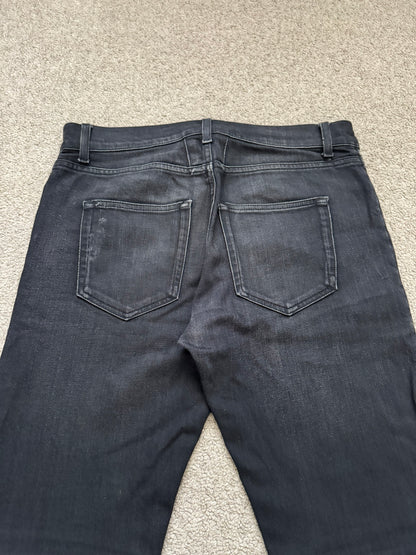 FW16 Saint Laurent by Hedi Slimane D02 Knee Slit Denim Jeans