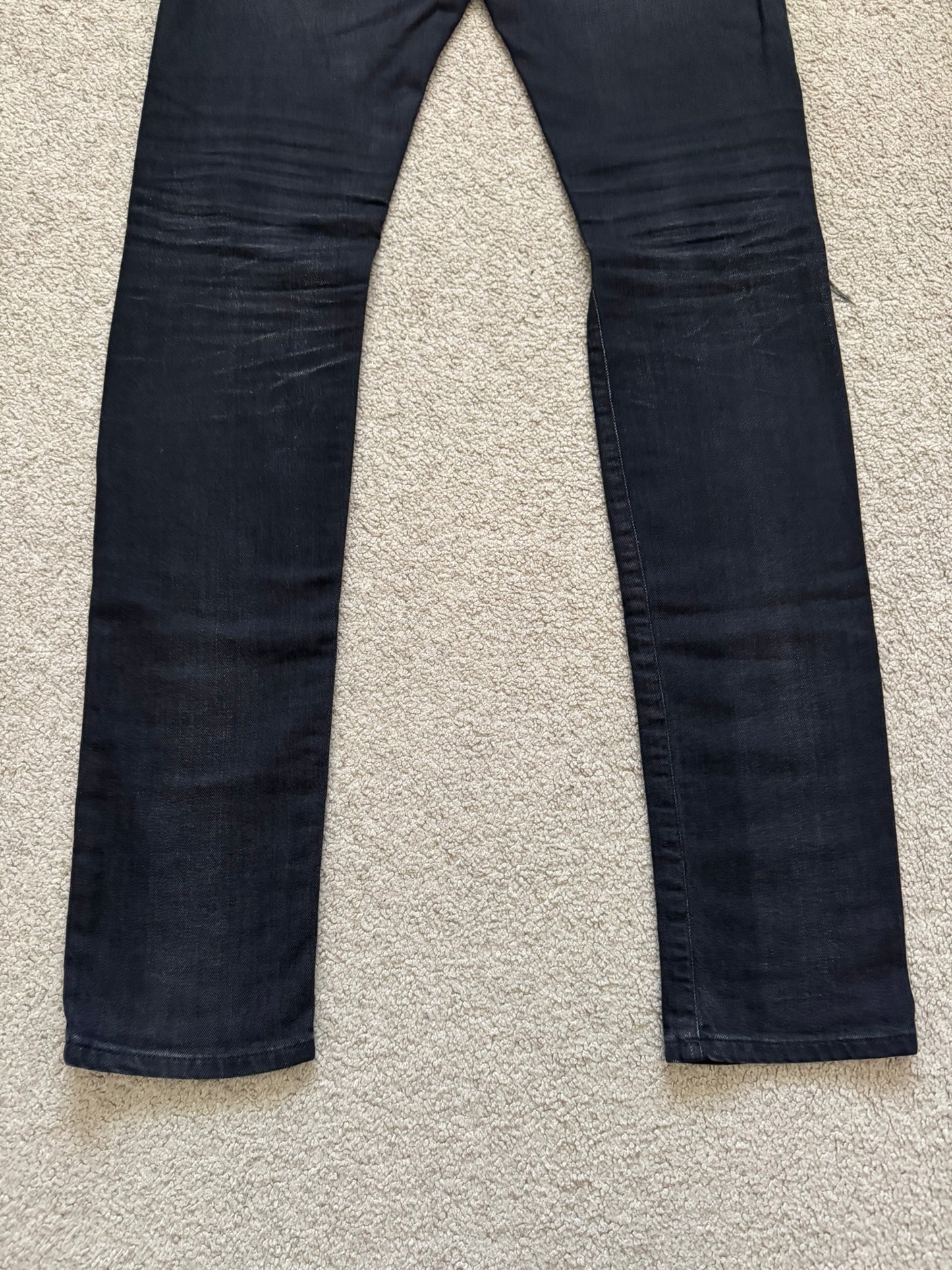 FW16 Saint Laurent by Hedi Slimane D02 Knee Slit Denim Jeans