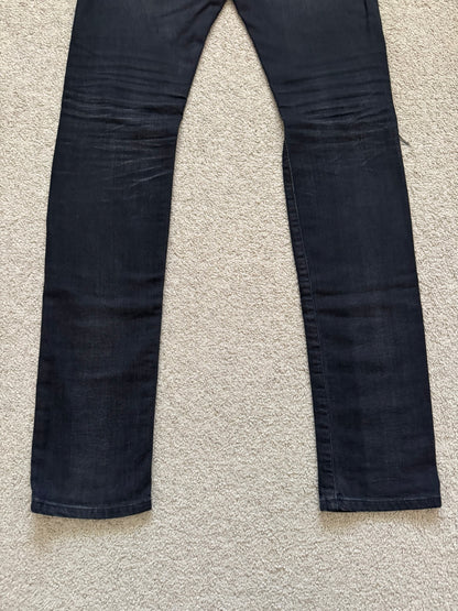 FW16 Saint Laurent by Hedi Slimane D02 Knee Slit Denim Jeans