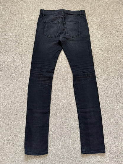 FW16 Saint Laurent by Hedi Slimane D02 Knee Slit Denim Jeans