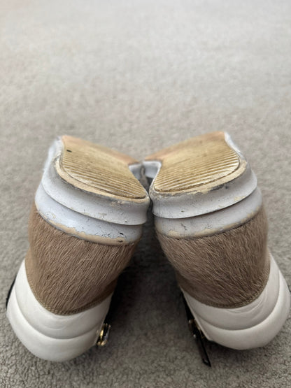 FW13 Rick Owens Mainline Pony Hair Island Dunk Sneakers