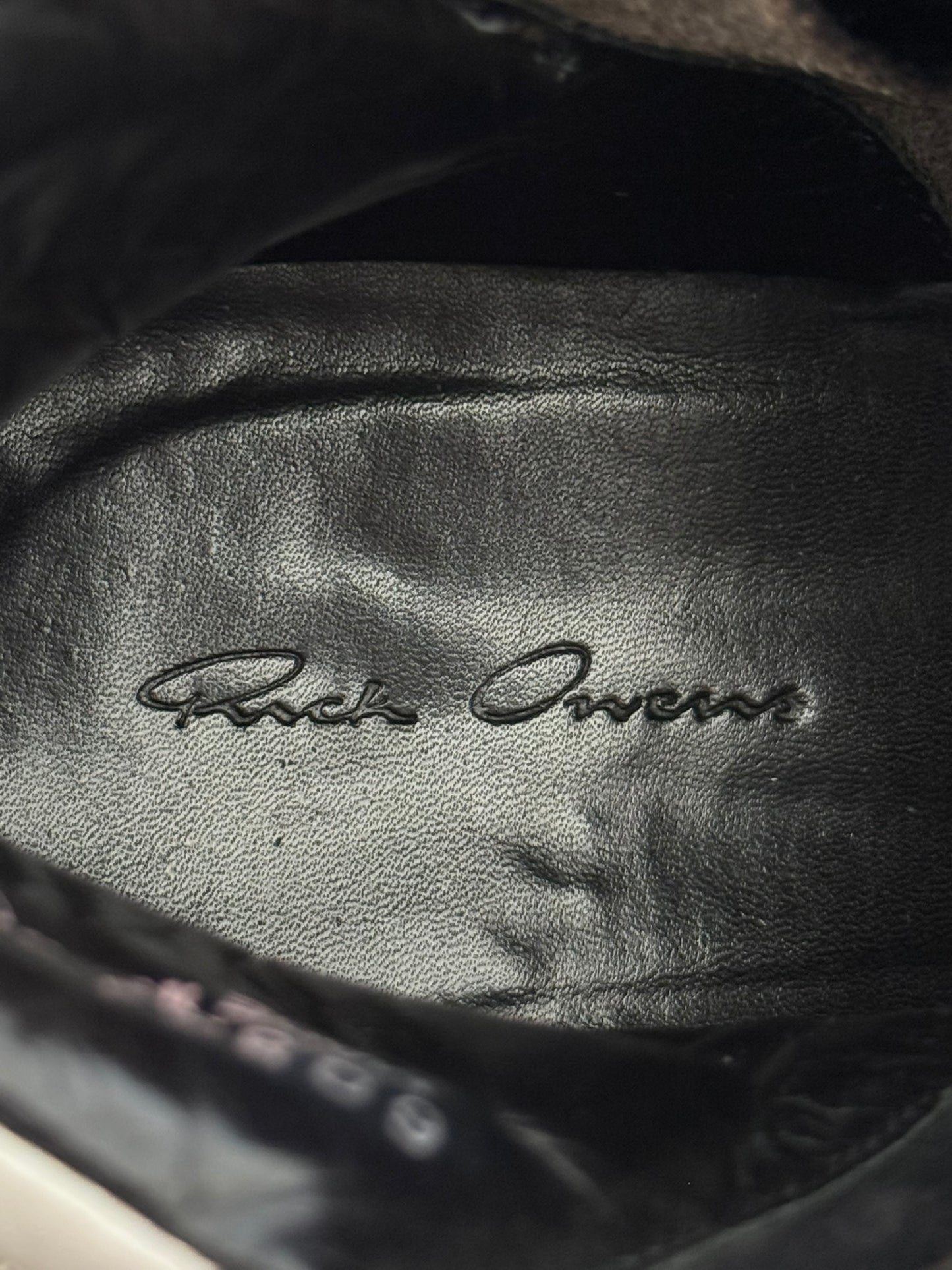 FW13 Rick Owens Mainline Pony Hair Island Dunk Sneakers