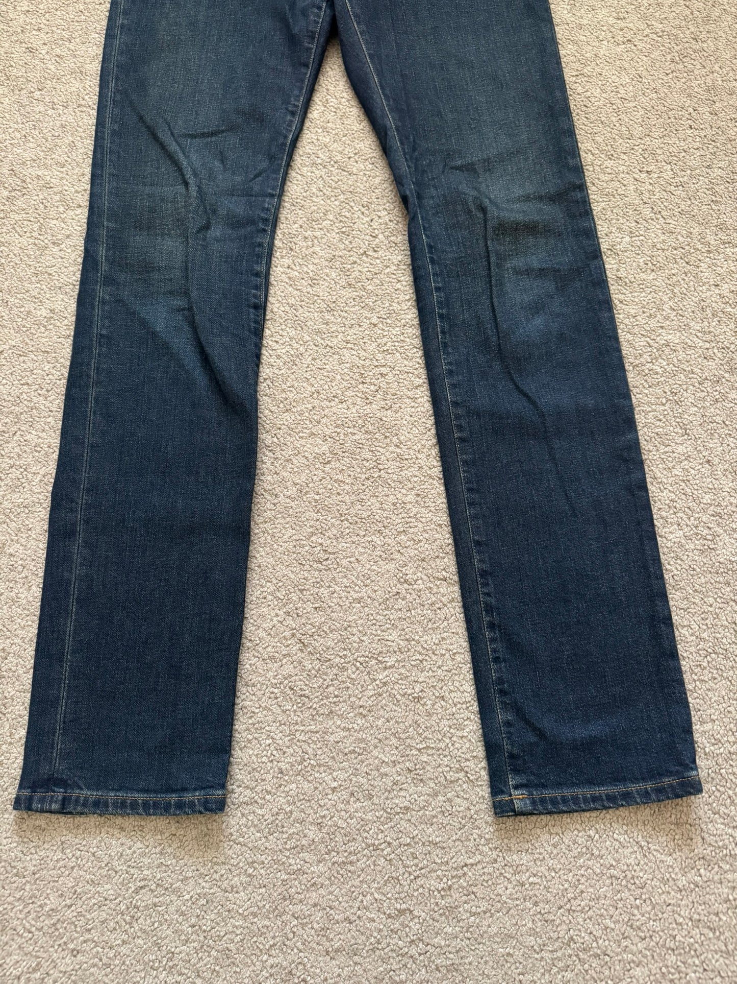 FW16 Saint Laurent by Hedi Slimane Dirty Blue D02 Denim Jeans