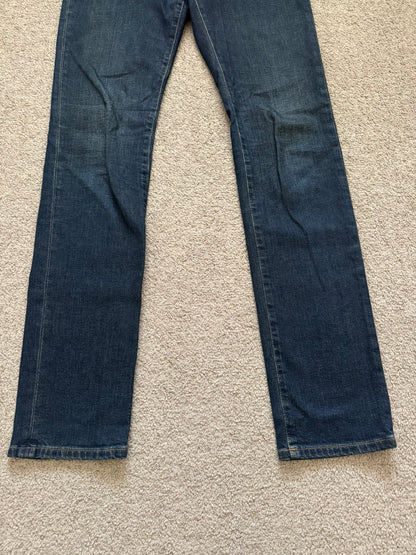 FW16 Saint Laurent by Hedi Slimane Dirty Blue D02 Denim Jeans