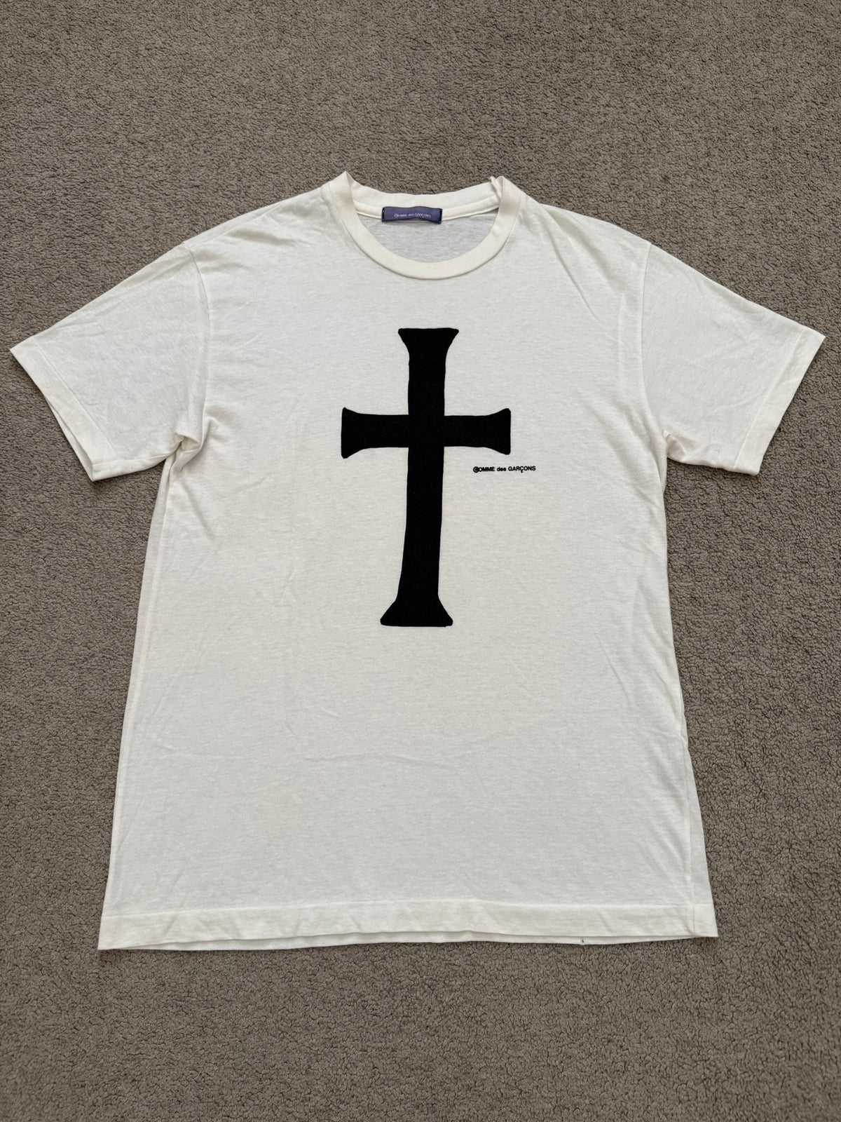 AW1992 Comme Des Garcons Cross Logo T Shirt