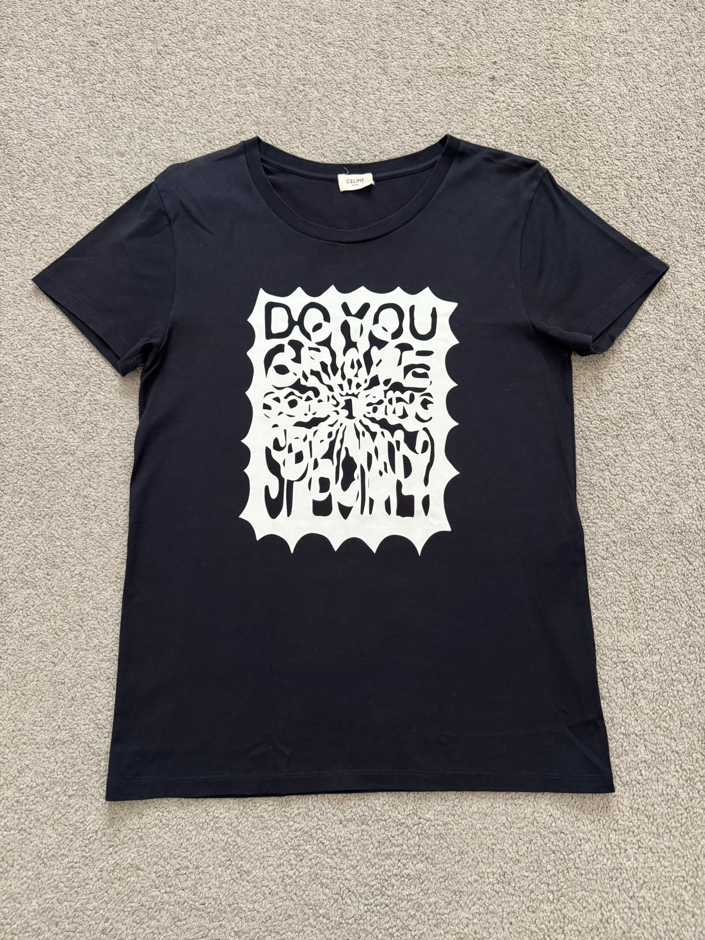 SS19 Celine by Hedi Slimane "Do You Crave Something" T Shirt