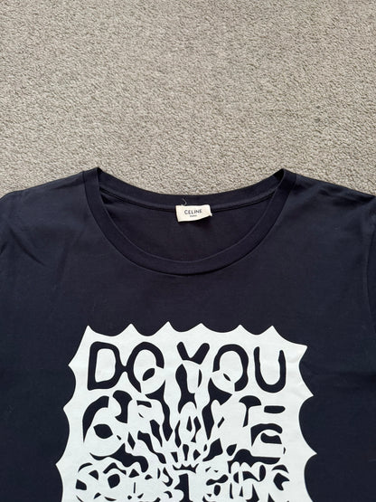 SS19 Celine by Hedi Slimane "Do You Crave Something" T Shirt