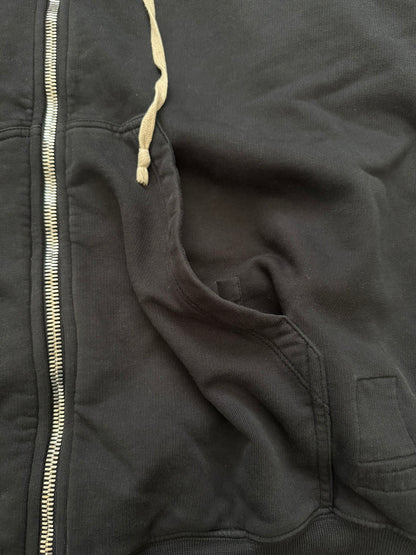 SS18 Rick Owens DRKSHDW Black Felpa Jason Zip Up Hoodie