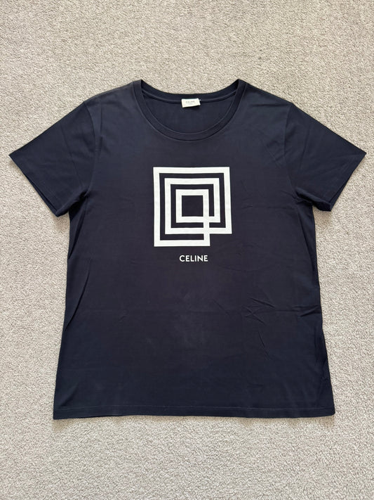 SS19 Celine by Hedi Slimane Labyrinth Graphic T Shirt