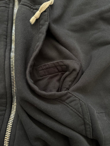 SS18 Rick Owens DRKSHDW Black Felpa Jason Zip Up Hoodie