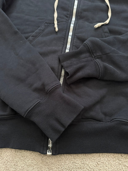 SS18 Rick Owens DRKSHDW Black Felpa Jason Zip Up Hoodie