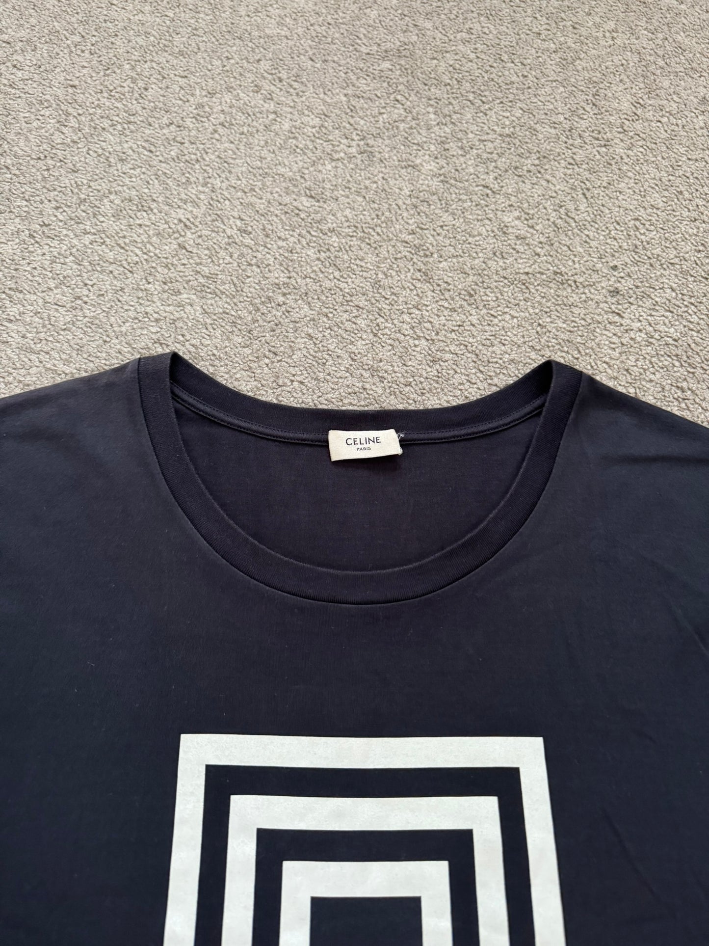 SS19 Celine by Hedi Slimane Labyrinth Graphic T Shirt