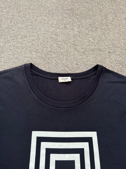 SS19 Celine by Hedi Slimane Labyrinth Graphic T Shirt