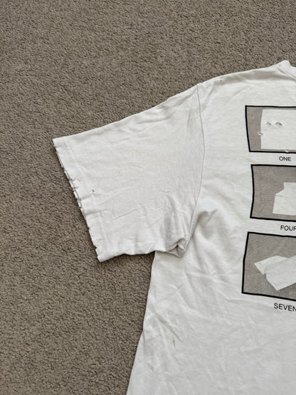 SS05 Number (N)ine "Hell" Cross Origami Distressed T Shirt