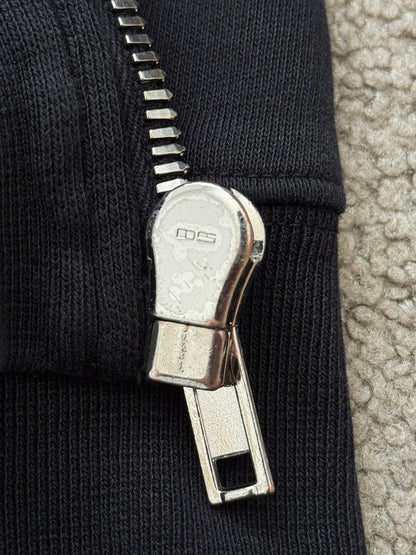 SS18 Rick Owens DRKSHDW Black Felpa Jason Zip Up Hoodie
