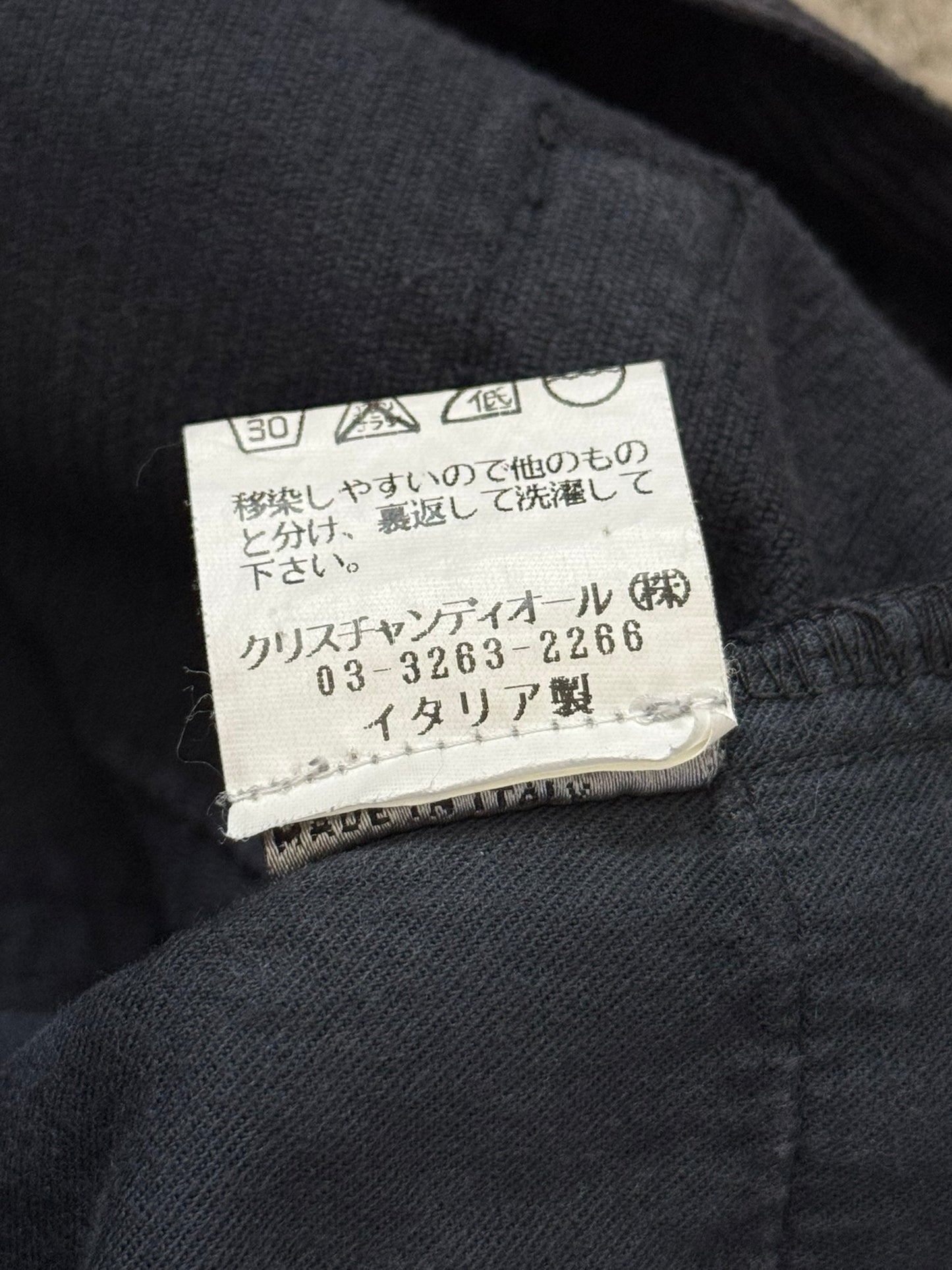 AW05 Dior Homme by Hedi Slimane Black Flared Corduroy Pants