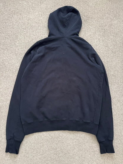 SS18 Rick Owens DRKSHDW Black Felpa Jason Zip Up Hoodie