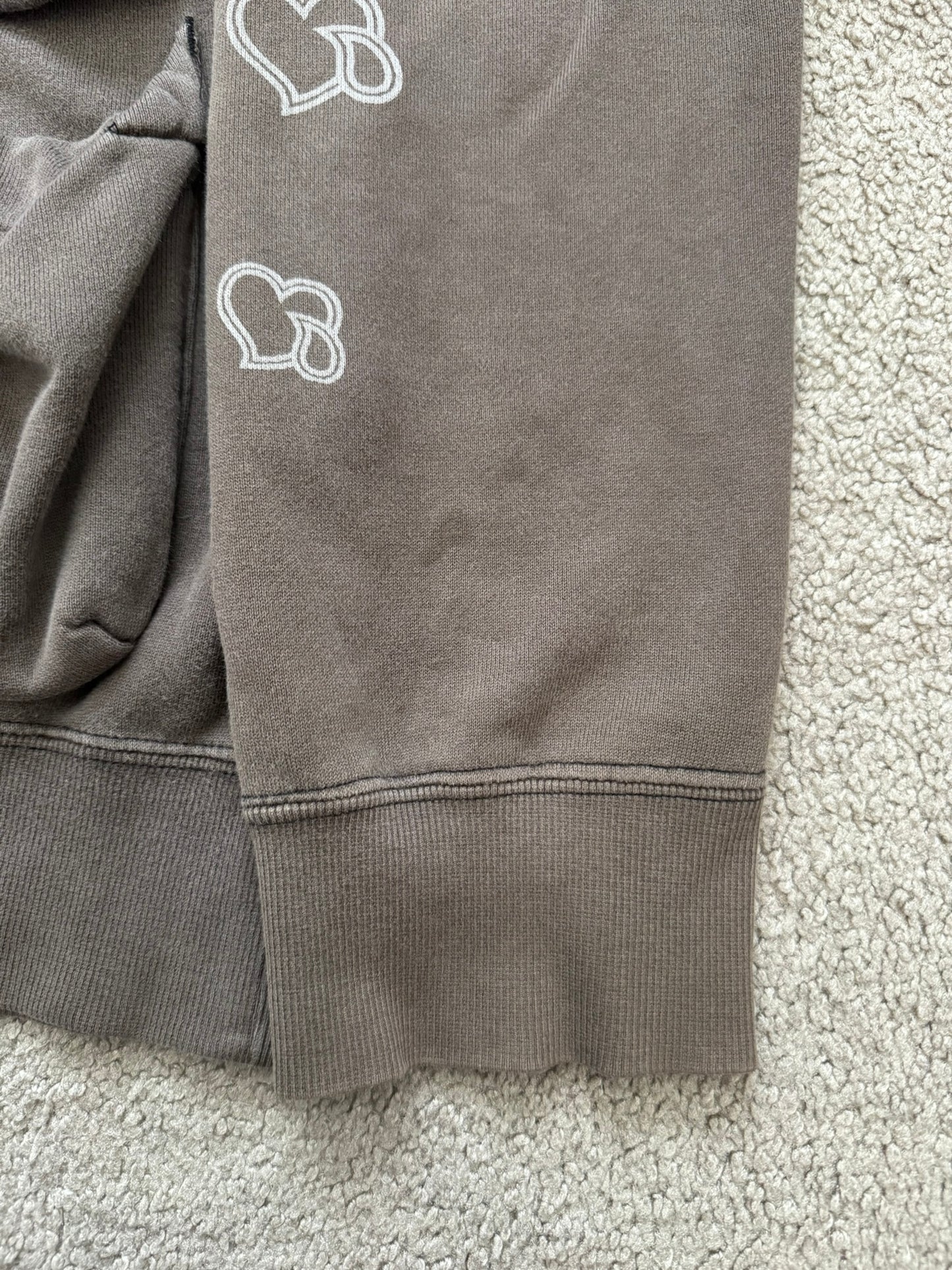SS05 Number (N)ine Crying Hearts Cargo Zip Up Hoodie