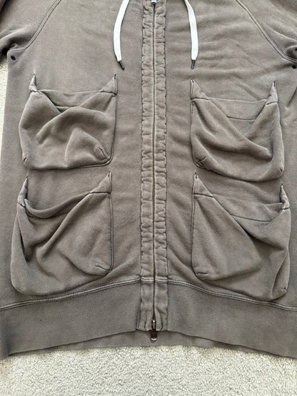 SS05 Number (N)ine Crying Hearts Cargo Zip Up Hoodie
