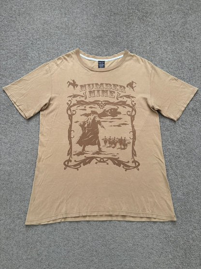 SS07 Number (N)ine Cowboy Standoff Crying Heart Logo T Shirt