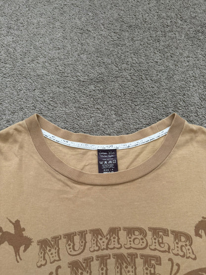 SS07 Number (N)ine Cowboy Standoff Crying Heart Logo T Shirt