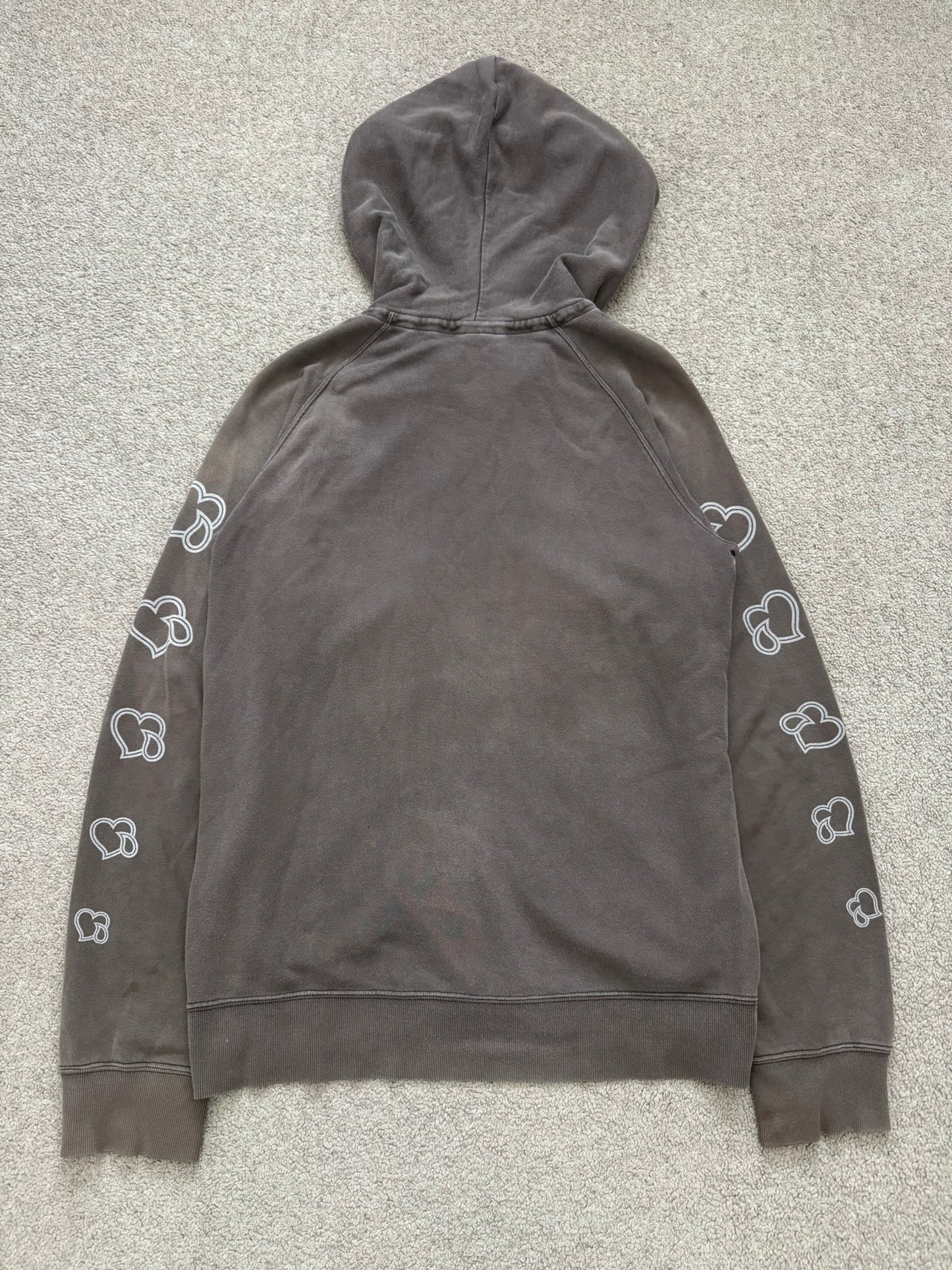 SS05 Number (N)ine Crying Hearts Cargo Zip Up Hoodie