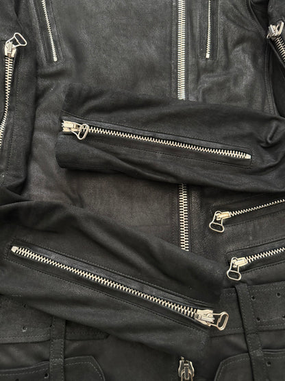 AW09 Balmain by Christophe Decarnin Goatskin Leather Perfecto Jacket