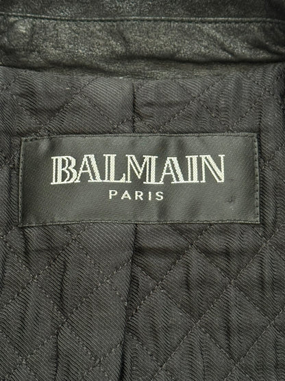 AW09 Balmain by Christophe Decarnin Goatskin Leather Perfecto Jacket