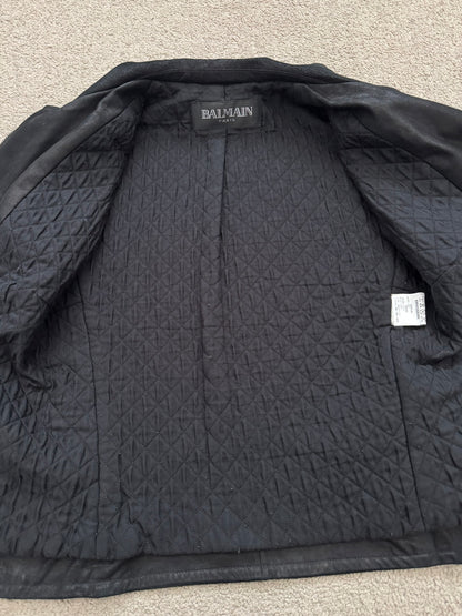 AW09 Balmain by Christophe Decarnin Goatskin Leather Perfecto Jacket