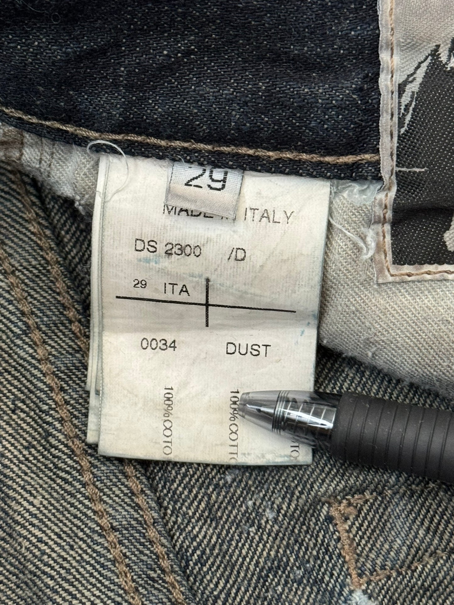 FW11 Rick Owens DRKSHDW "Limo" Dust Detroit Cut Denim Jeans