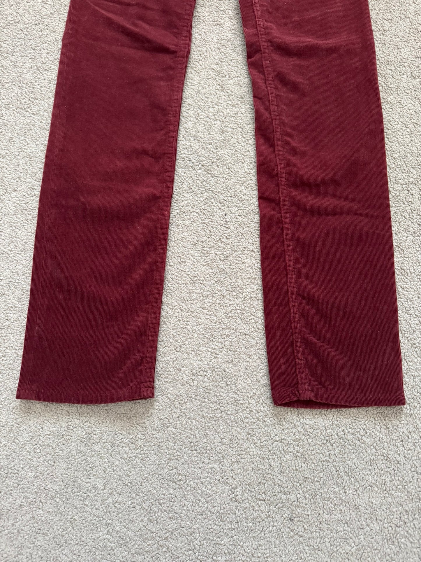 AW09 Number (N)ine Red Crying Heart Corduroy Pants