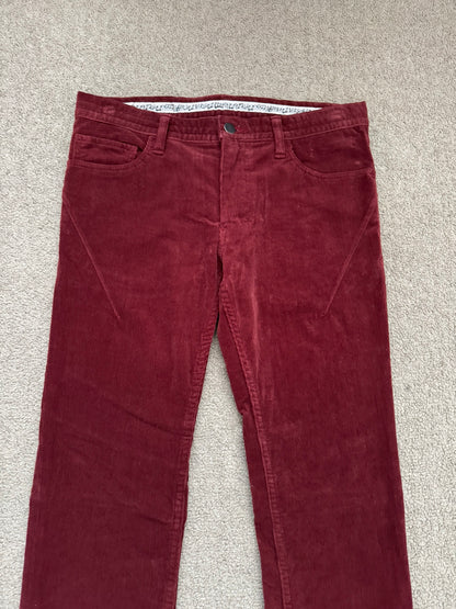 AW09 Number (N)ine Red Crying Heart Corduroy Pants