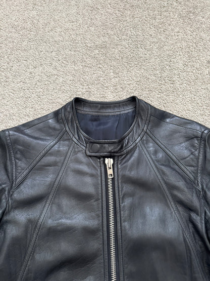 SS14 Rick Owens Mainline Lambskin Intarsia Leather Jacket