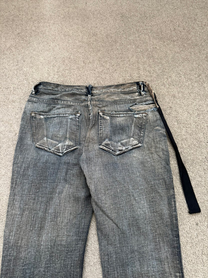 FW11 Rick Owens DRKSHDW "Limo" Dust Detroit Cut Denim Jeans