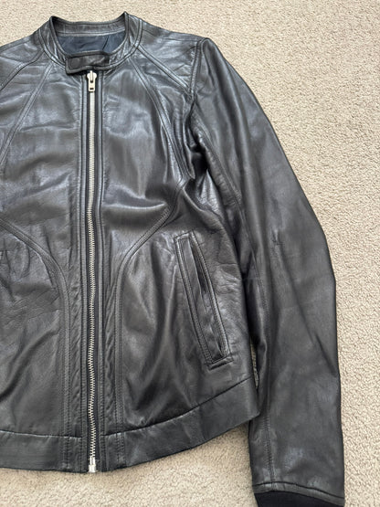 SS14 Rick Owens Mainline Lambskin Intarsia Leather Jacket