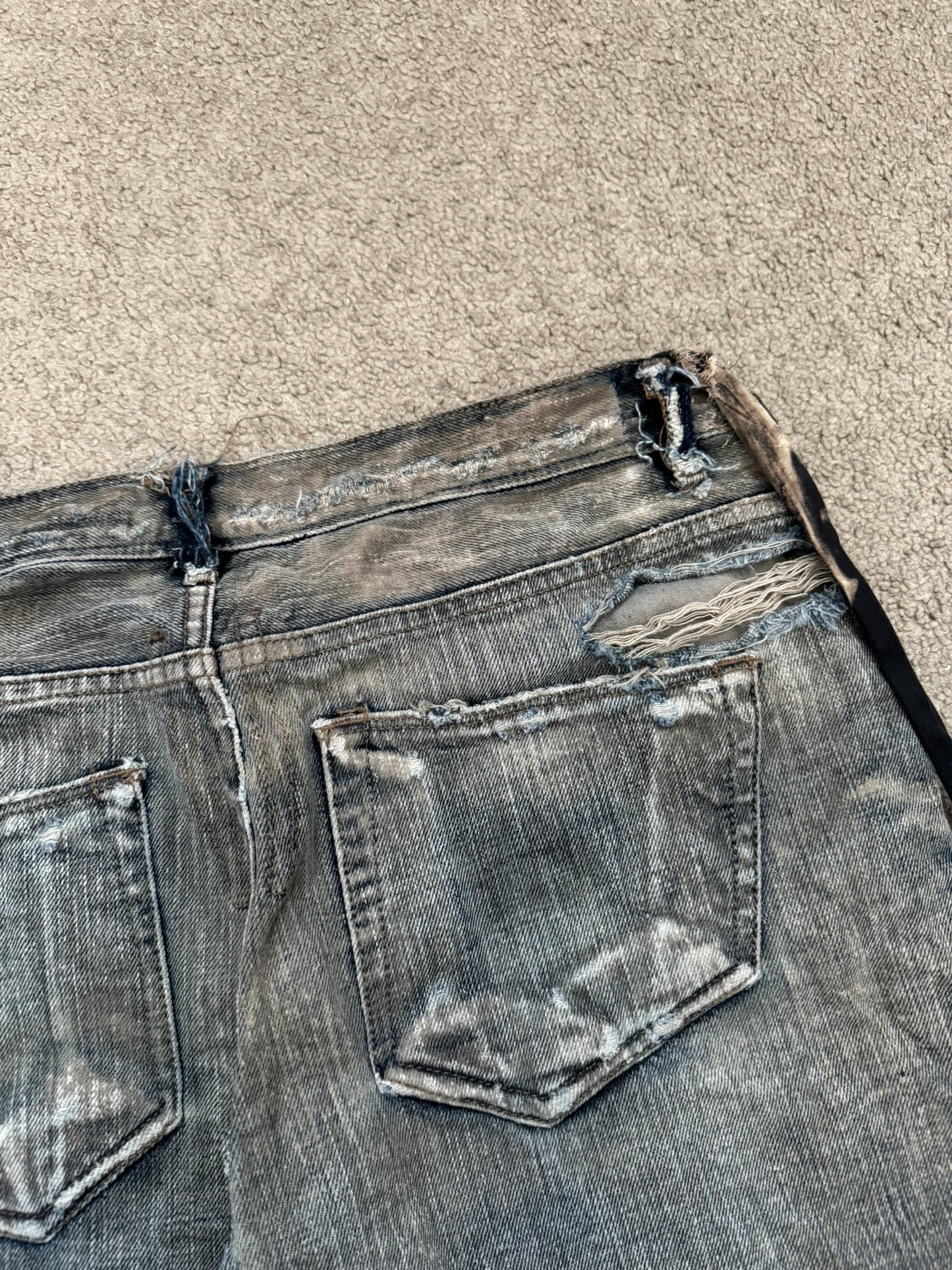 FW11 Rick Owens DRKSHDW "Limo" Dust Detroit Cut Denim Jeans