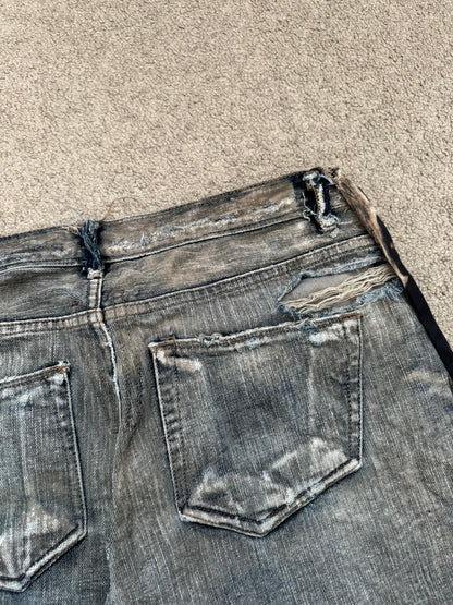 FW11 Rick Owens DRKSHDW "Limo" Dust Detroit Cut Denim Jeans