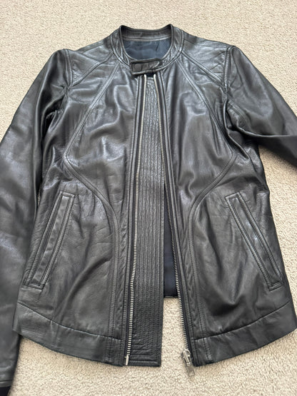 SS14 Rick Owens Mainline Lambskin Intarsia Leather Jacket