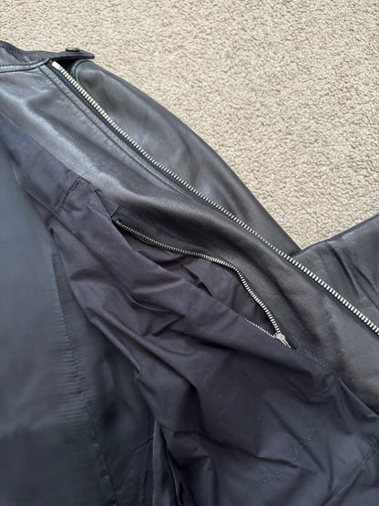 SS14 Rick Owens Mainline Lambskin Intarsia Leather Jacket