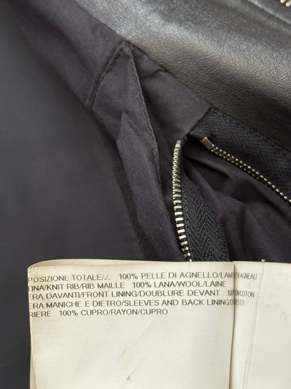 SS14 Rick Owens Mainline Lambskin Intarsia Leather Jacket