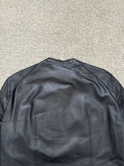 SS14 Rick Owens Mainline Lambskin Intarsia Leather Jacket