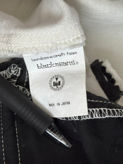 Blackmeans White Zipper Cargo Bondage Biker Denim Jeans