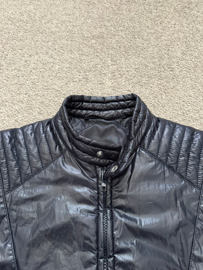 AW08 Maison Margiela “Thriller” Navy Quilted Puffer Biker Jacket