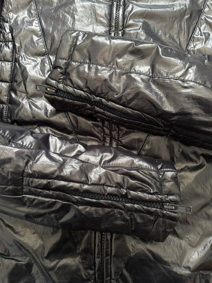 AW08 Maison Margiela “Thriller” Navy Quilted Puffer Biker Jacket