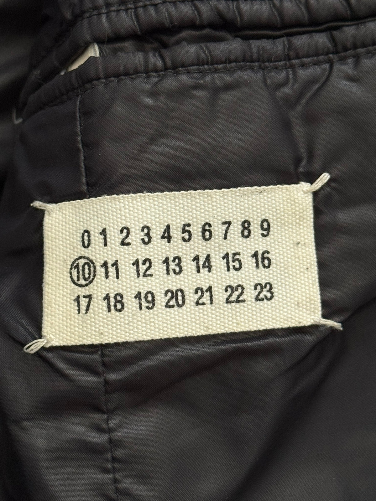 AW08 Maison Margiela “Thriller” Navy Quilted Puffer Biker Jacket