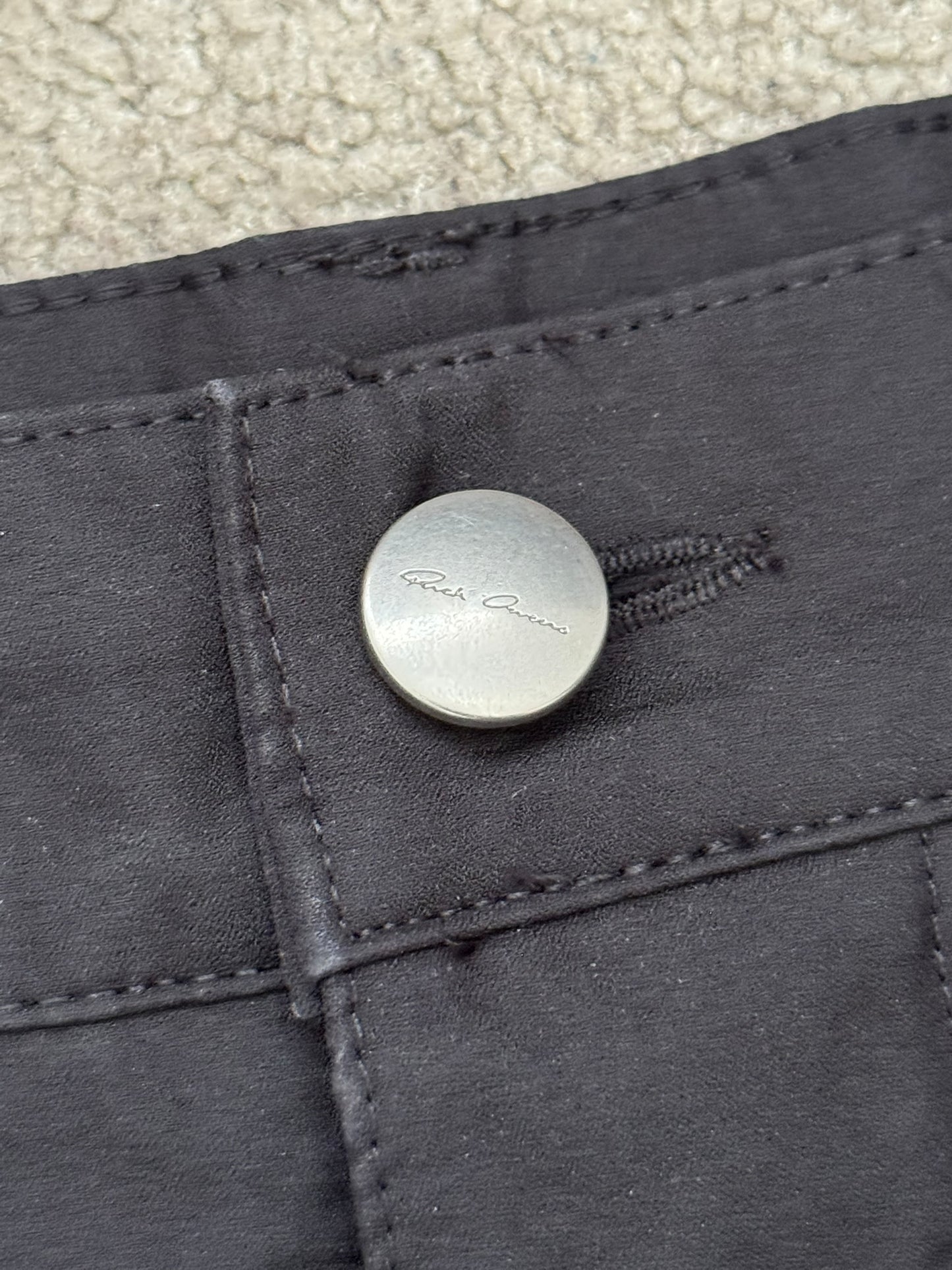 SS23 Rick Owens Mainline "EDFU" Bolan Banana Cut Jeans