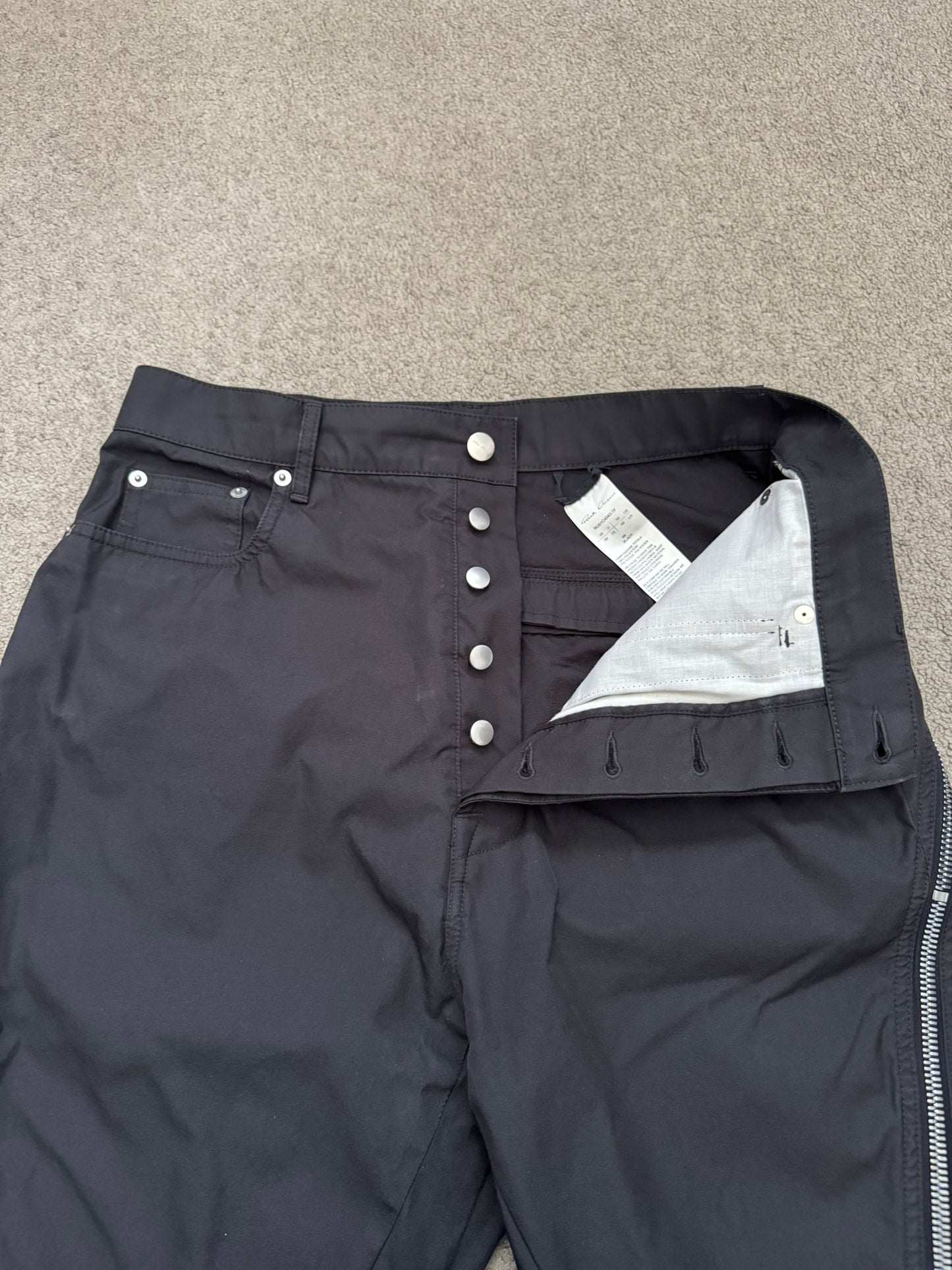 SS23 Rick Owens Mainline "EDFU" Bolan Banana Cut Jeans